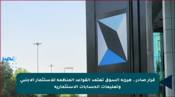 قرار صادر.. هيئة السوق تعتمد القواعد المنظمة للاستثمار الأجنبي وتعليمات الحسابات الاستثمارية